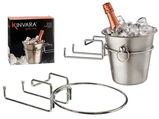 Soporte cubitera de acero: elegancia y resistencia al servir