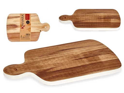 Tabla cortar madera con borde blanco: elegancia y durabilidad