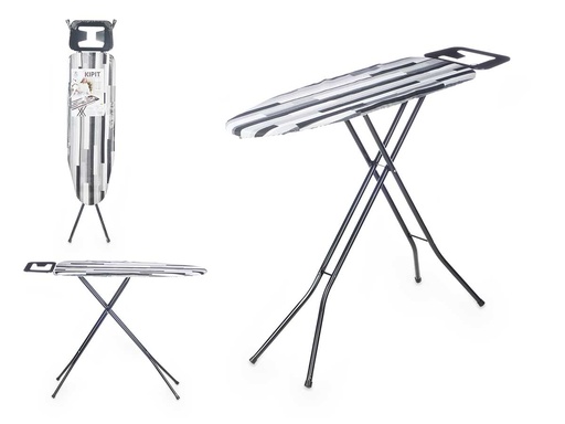Tabla plancha: Eficiencia y estilo en rayas blanco y negro