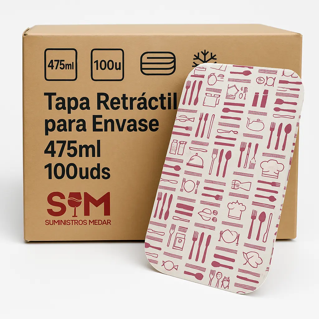 Tapa Retráctil para Envase 475ml