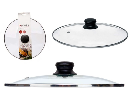 Tapa cristal filo plata 28 cm: elegancia y funcionalidad en tu cocina