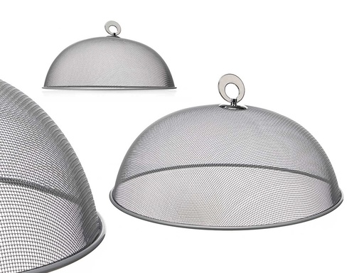 Tapa plato 30cm rejilla plata: Elegancia y protección para tus platos