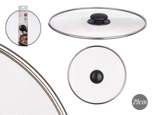 Tapa sartén acero rejilla de 29 cm: cocción perfecta y saludable