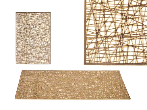 Tapete rectangular plástico dorado: elegancia y durabilidad