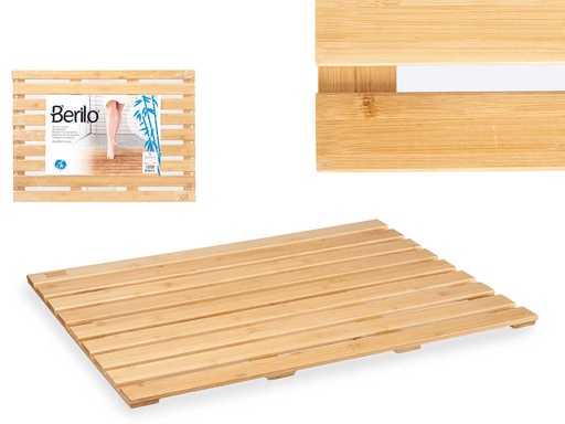 Tarima ducha grande bambú: Elegancia y confort en tu baño