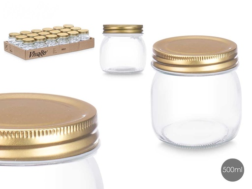 Tarro conserva 180ml: Ideal para almacenar alimentos frescos