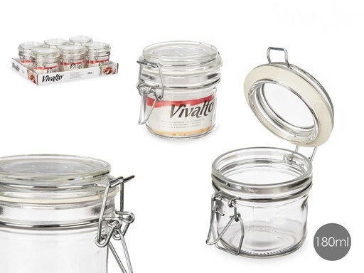 Tarro conserva hermético de 180ml: frescura y sabor asegurados