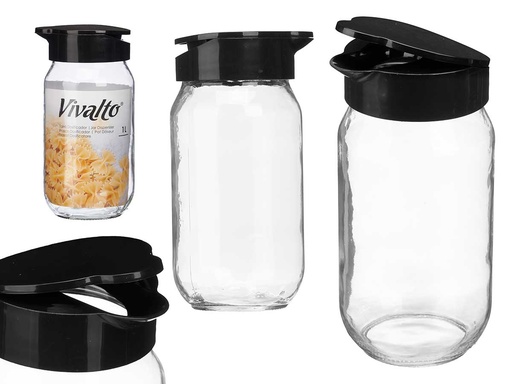 Tarro cristal dosificador: Elegancia y funcionalidad en tu cocina