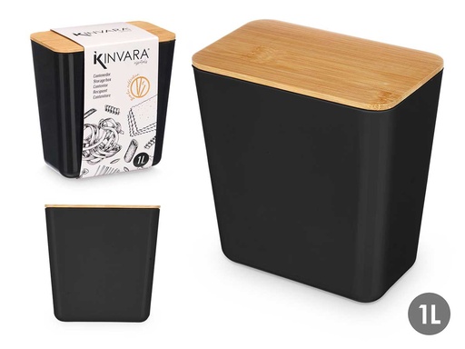 Tarro rectangular bajo negro: elegancia y funcionalidad en tu cocina
