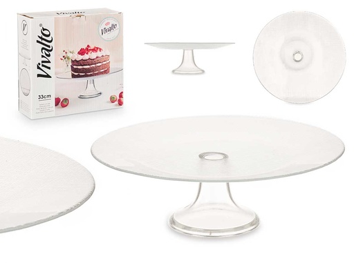 Tartera con pie 33cm: Elegancia y funcionalidad para tus postres