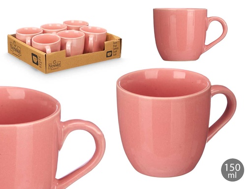 Taza de café rosa palo: Ideal para tus momentos especiales