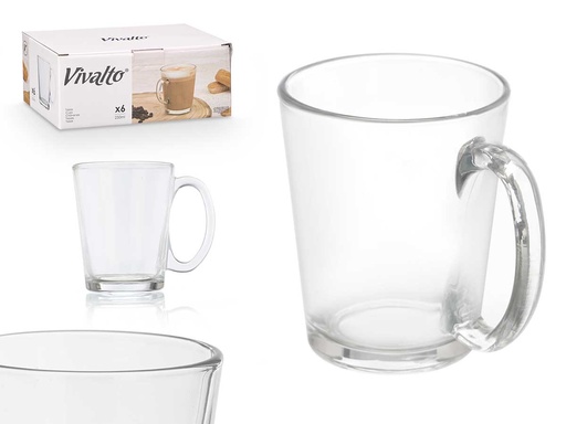 Taza desayuno asa cónica 250ml: diseño elegante y funcionalidad diaria