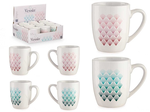 Taza porcelana Art Deco surtido: Estilo y elegancia en tu mesa