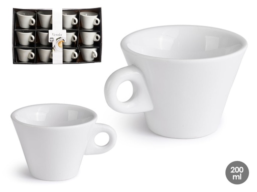 Taza porcelana alta 200 ml: Elegancia y estilo en cada sorbo