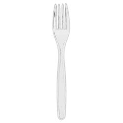 Tenedor Plástico Transparente