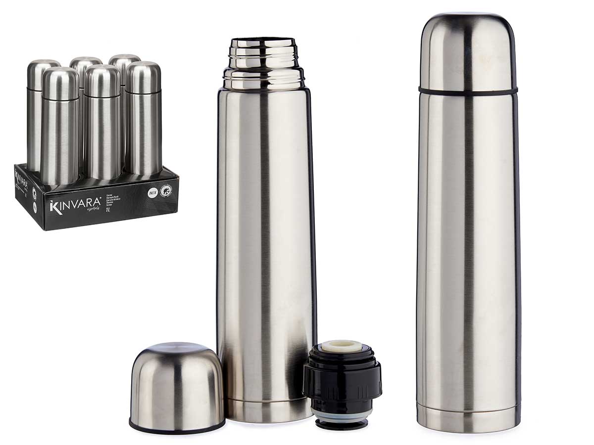 Termo acero 1000ml: Mantén tus bebidas frías o calientes por horas