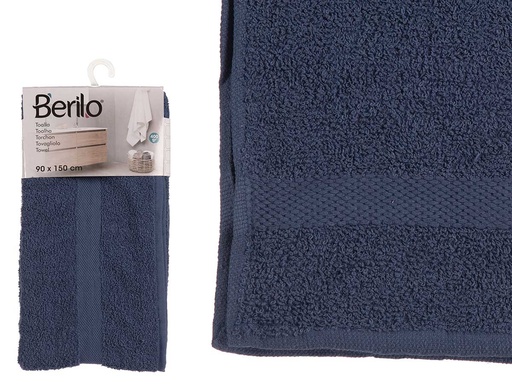 Toalla lisa azul oscuro: suavidad y elegancia para tu hogar