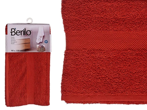 Toalla lisa color teja: absorción y suavidad para tu hogar