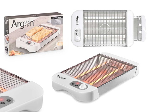 Tostador plano blanco 600W: Rápido, eficiente y fácil de usar