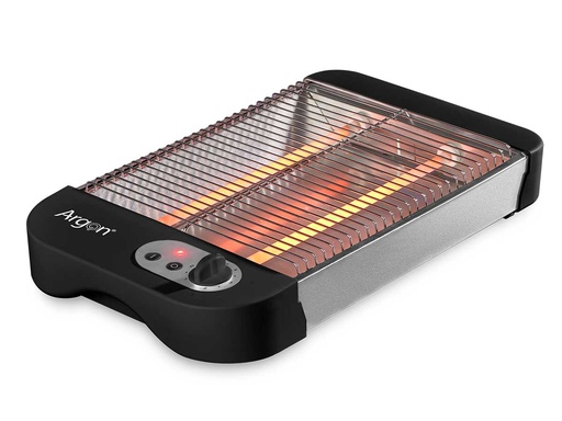 Tostador plano negro 600W: rápido, elegante y perfecto para ti