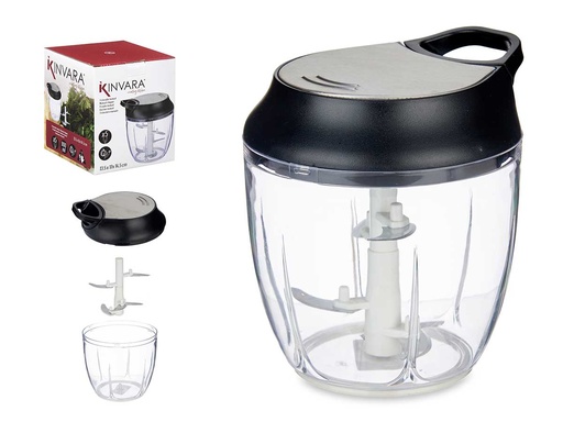 Triturador manual tapa acero con 5 cuchillas de alta eficiencia