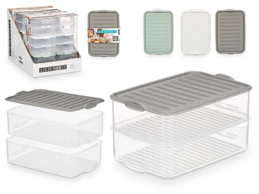 Tupper tapa 2 niveles surtidos, ¡organiza y conserva tus alimentos!