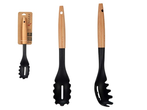 Utensilio de cocina para pasta con mango de madera: ¡Delicias!