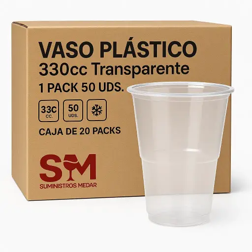 Vaso Plástico 330cc Transparente