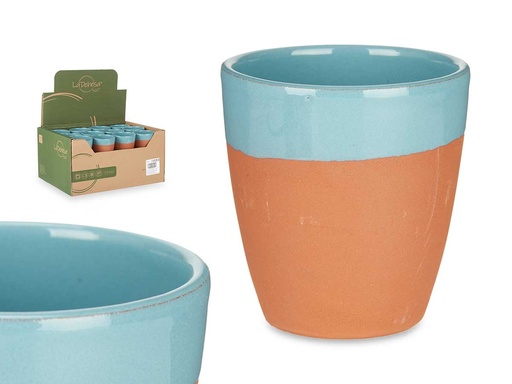 Vaso barro 330ml turquesa: Cerámica única para tu bebida diaria
