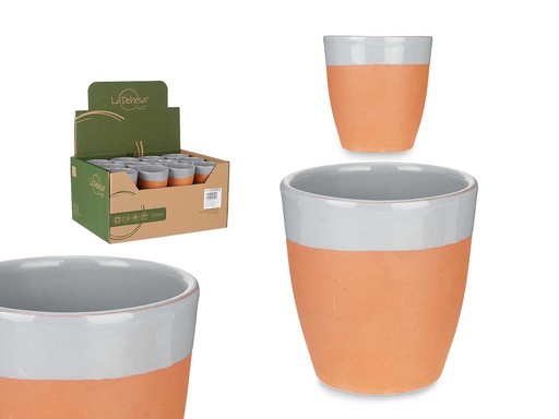 Vaso de barro 330ml gris: Elegancia y funcionalidad para tu mesa