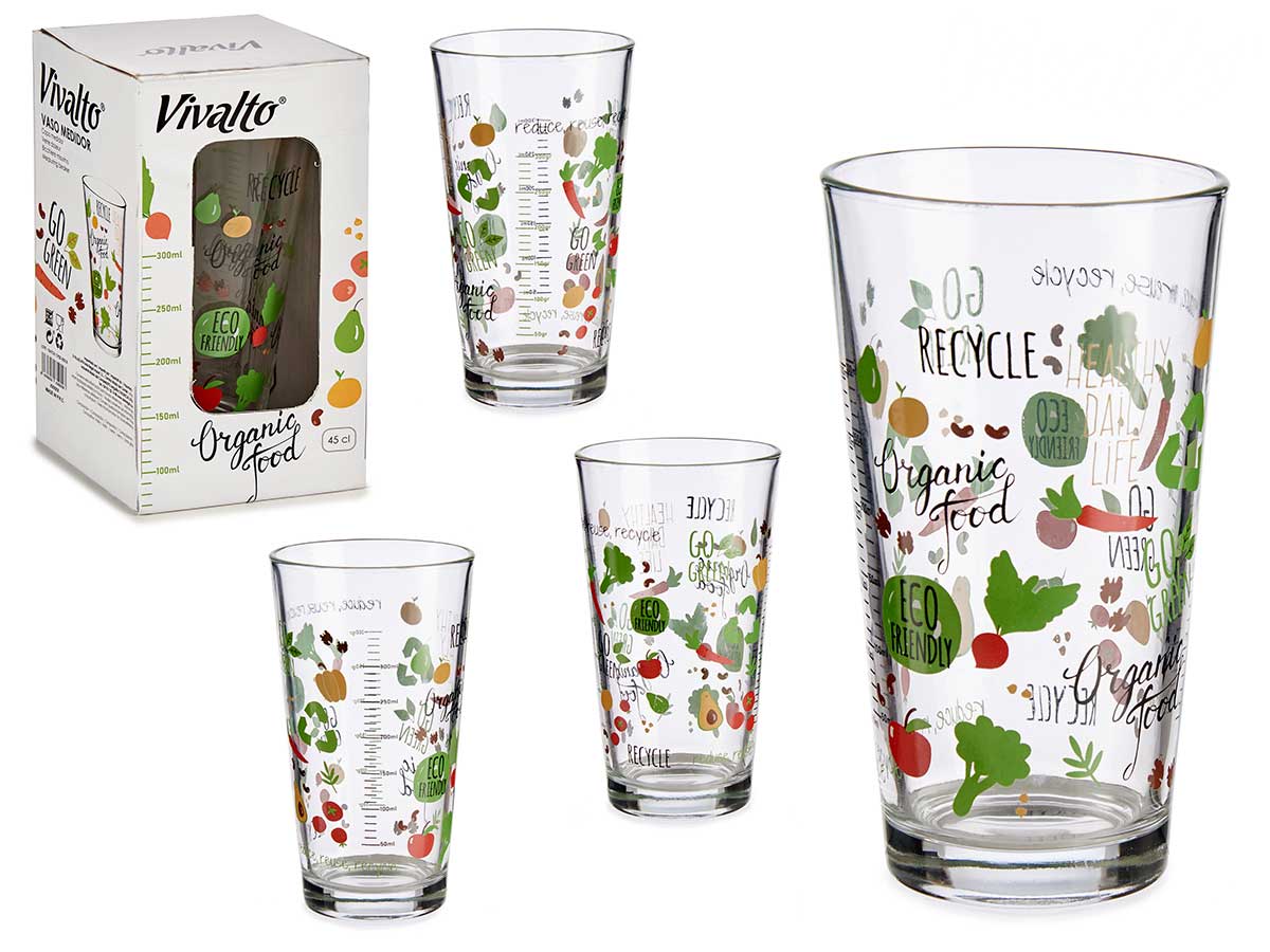 Vaso medidor organic: precisión y estilo en 450ml de diseño