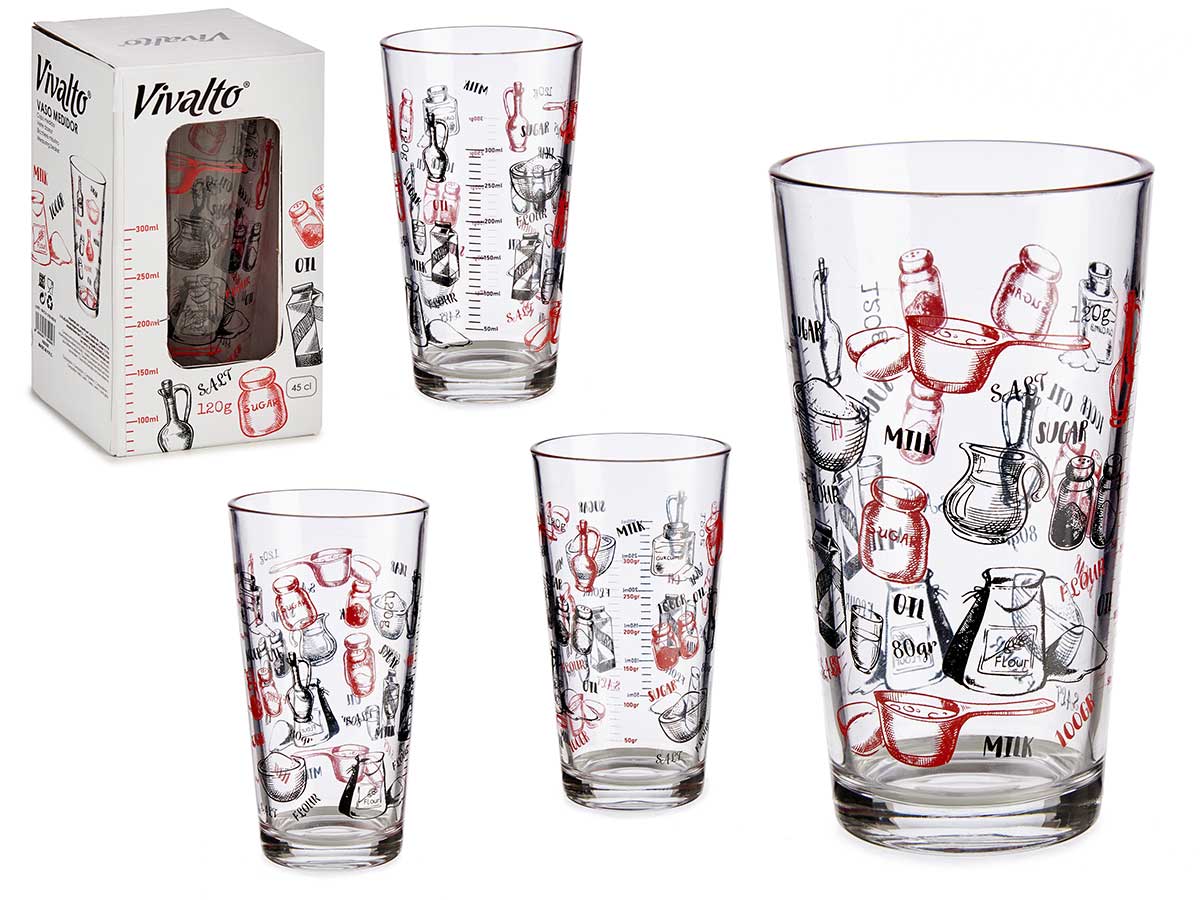 Vaso medidor recetas 450ml: Precisión y facilidad para tus platos