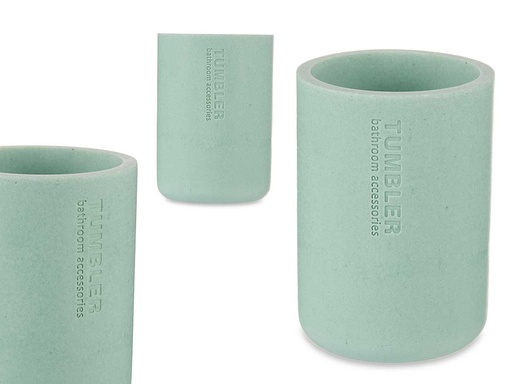 Vaso resina redondo menta: elegancia y frescura para tu hogar