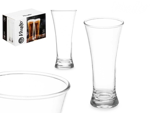 Vaso vidrio cónico 320ml: elegancia y funcionalidad para tu mesa