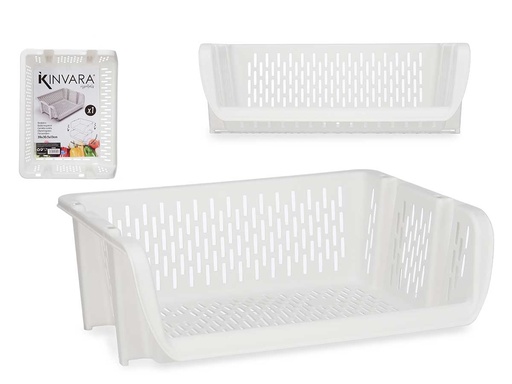 Verdulero apilable blanco: organiza tu cocina con estilo y espacio