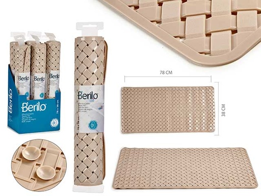 Alfombra antideslizante trenzado beige: seguridad y estilo en casa