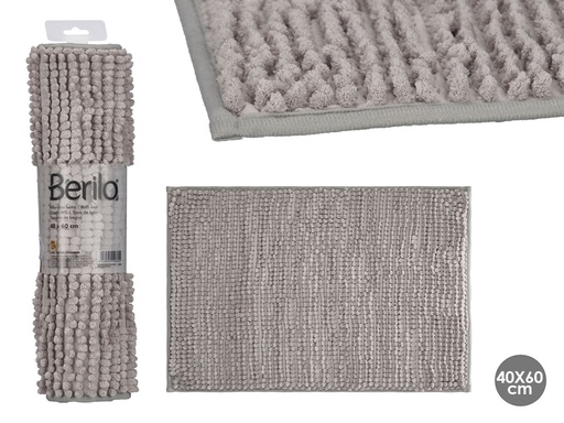 Alfombra baño gris elegante y suave, ideal para tu comodidad diaria
