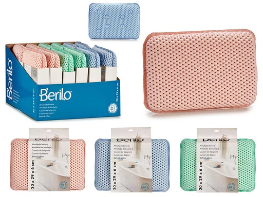 Almohada bañera antideslizante surtida en 3 colores, comodidad total