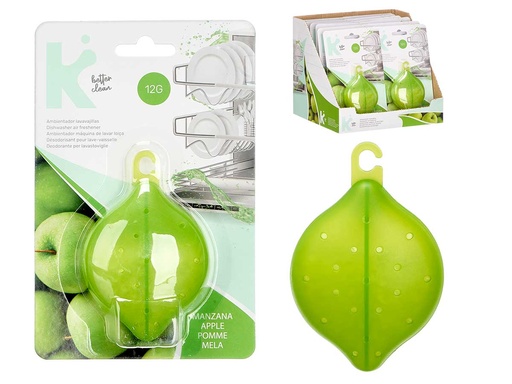 Ambientador lavavajillas 12gr de manzana verde para frescura diaria