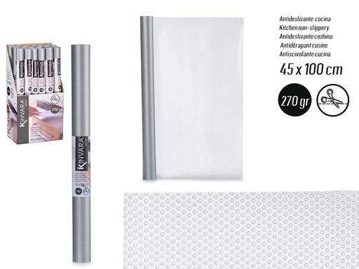 Antideslizante 270 gr plateado: Seguridad y estilo en 1m