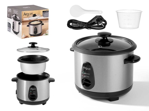 Arrocera eléctrica de acero inoxidable 1L, 400W, cocina perfecta