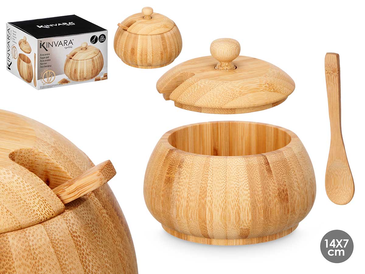 Azucarero bambú: Elegancia natural para endulzar tus bebidas
