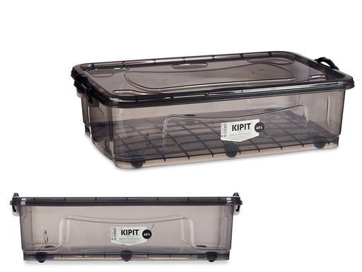Bajo cama 6 ruedas antracita 40l: organización y estilo para tu hogar
