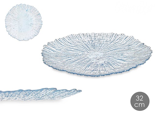 Bajo plato 32cm azul: Elegancia y estilo para tu mesa