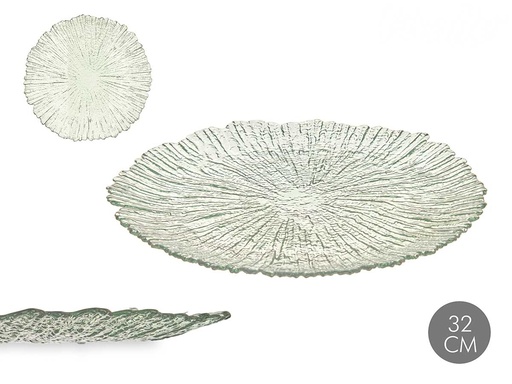Bajo plato 32cm turquesa: Elegancia y color para tu mesa
