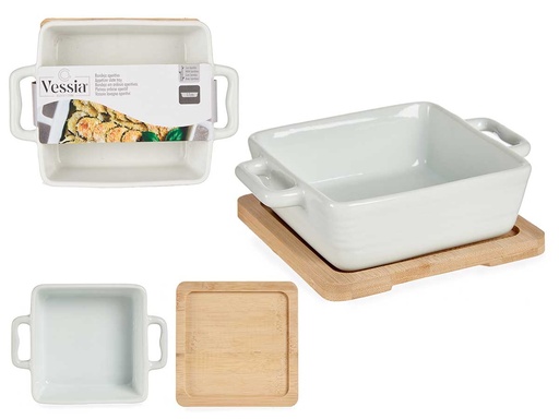 Bandeja cuadrada de bambú: elegancia y funcionalidad para tu mesa