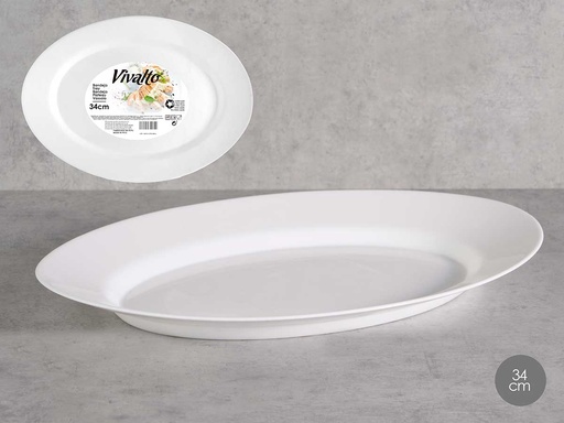 Bandeja opal ovalada: Elegancia y funcionalidad en 34 cm