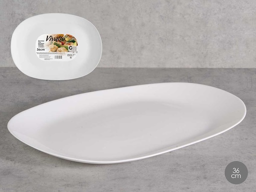 Bandeja opal rectangular de 36 cm: elegancia y versatilidad en tu mesa