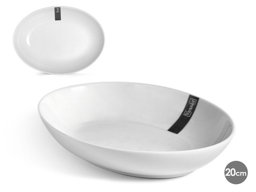 Bandeja porcelana ovalada 20 cm para servir con estilo y elegancia