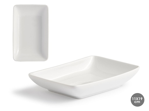 Bandeja rectangular de porcelana: Elegancia y estilo para tu mesa